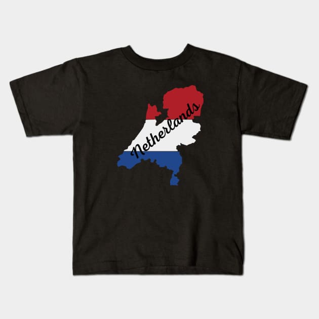 Netherlands Kids T-Shirt by KayBee Gift Shop